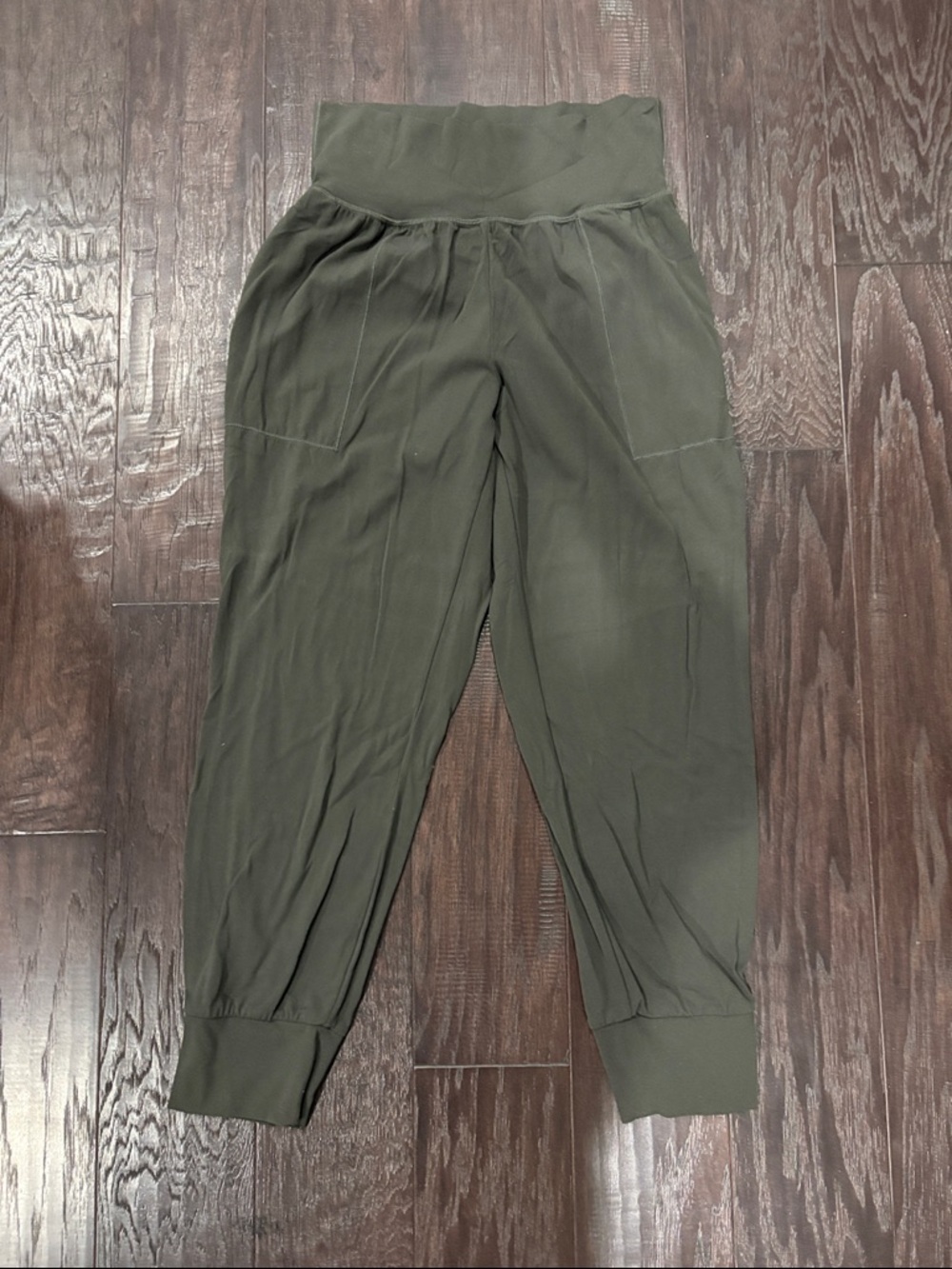 Athleta Cruise Olive Green High-Waist Jogger Pants